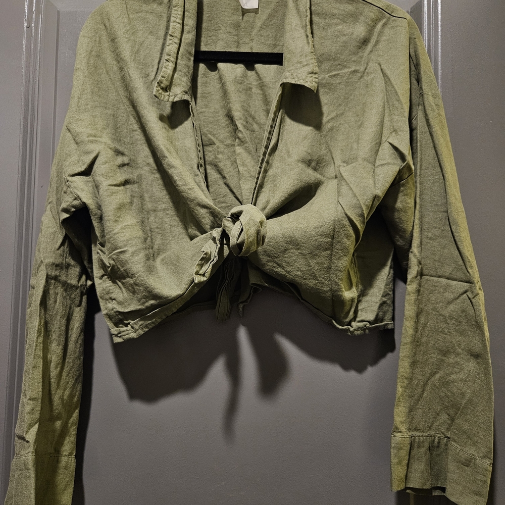 Olive Green Women's Swim Coverup